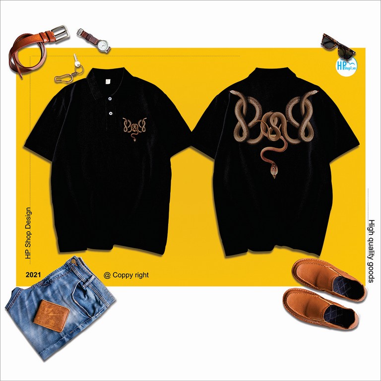 Áo thun Polo chất cotton 100%